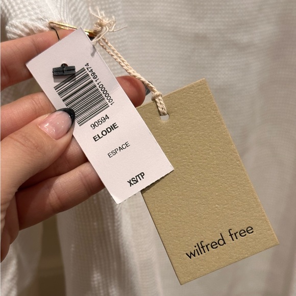 Wilfred Free Elodie Longsleeve, Size XS, Colour White, Never Worn - Picture 4 of 7